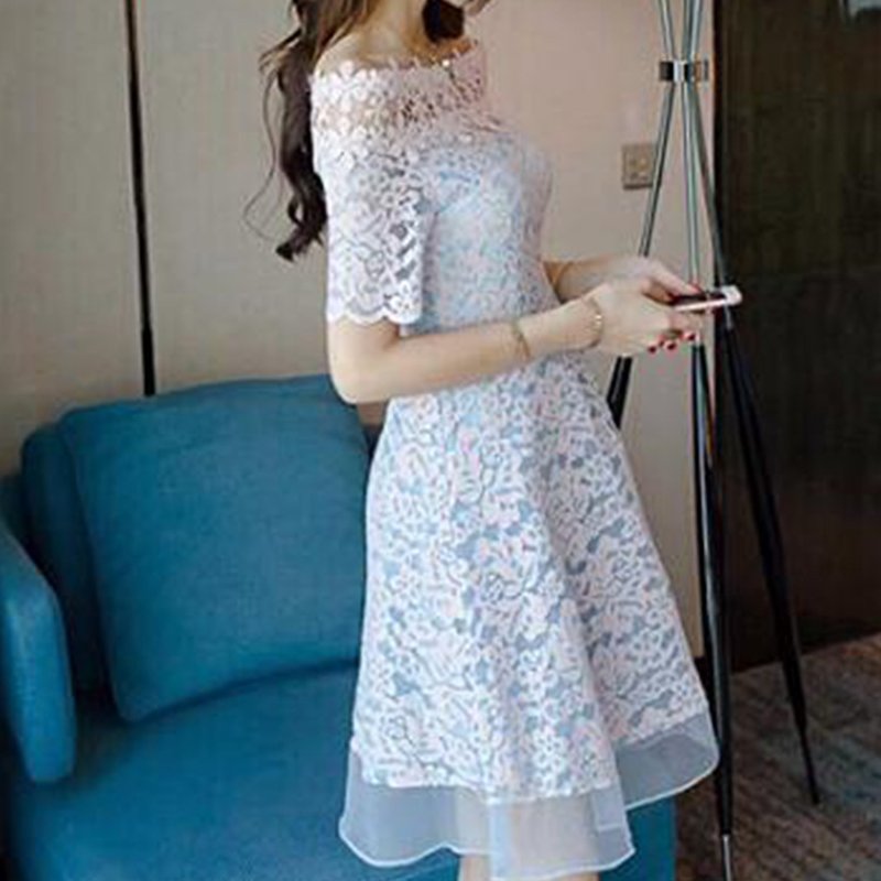 Lace Fabric Dress Women's Nylon for Women's Wear Wholesale Supplier 3